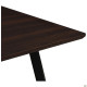Стол Sheffield черный/МДФ темно-коричневый (A555566)