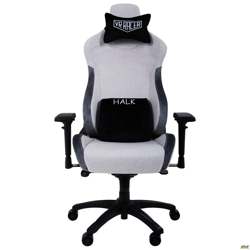 Крісло геймерське VR Racer Textile Halk сірий (A555573)