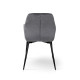 Стул Томас XS-2836, черный/велюр серый (А0057182)