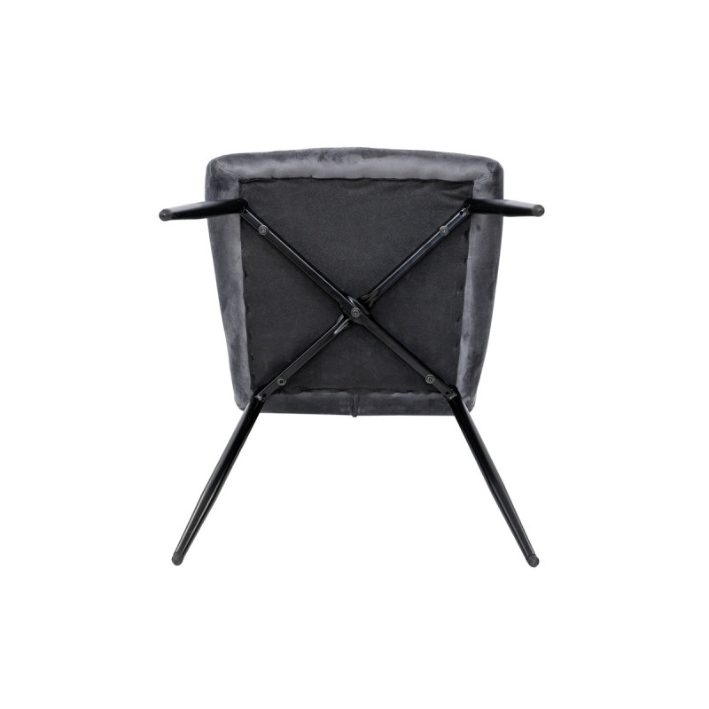 Стул Томас XS-2836, черный/велюр серый (А0057182)