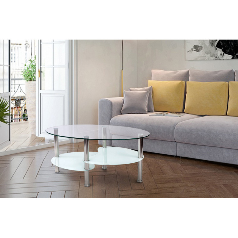 Стіл журнальний Ненсі XS-3191, білий (А0056184)