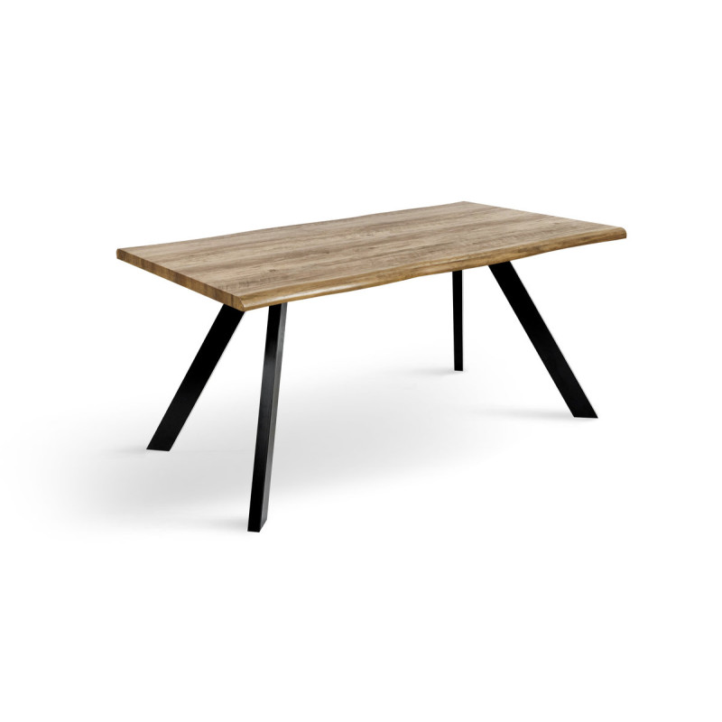 Стіл Метрополь, (160*90), чорний/штучний шпон MDF (А0054748)