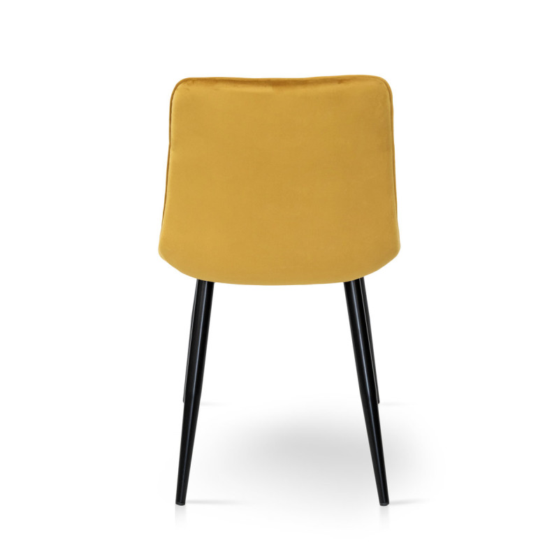 Стул Вилли черный /велюр карри (А0057183)