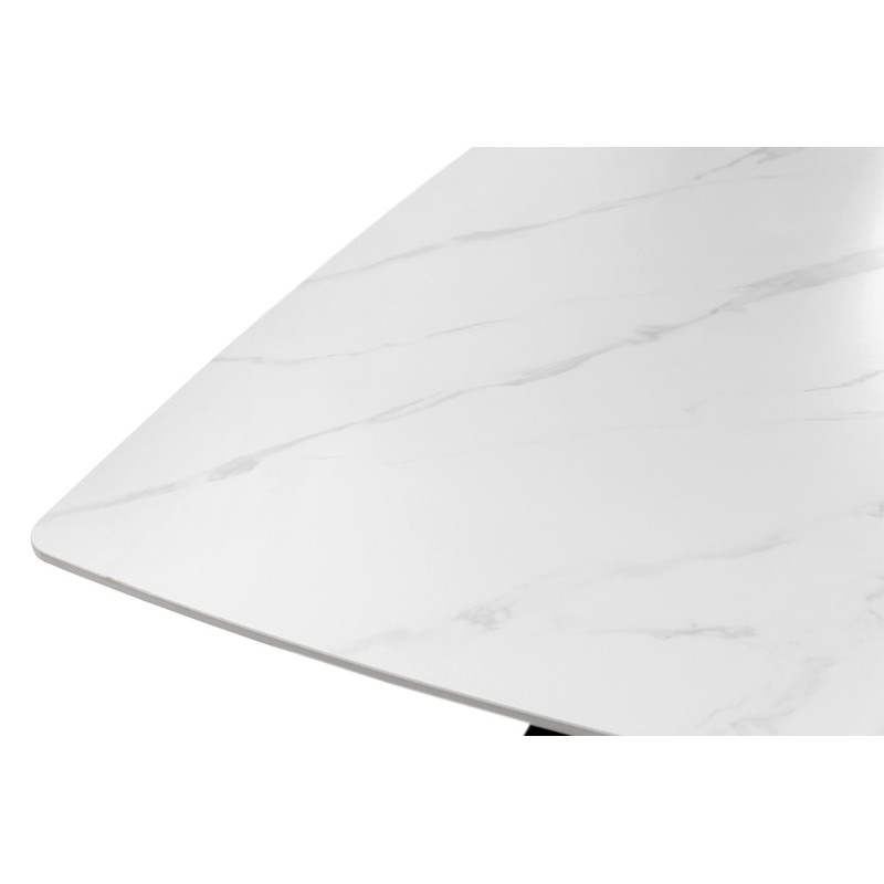 Стіл БІНГО 140*80,  кераміка білий мрамор (А0057204)