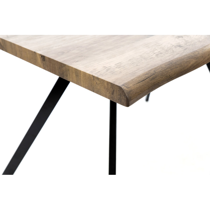 Стіл Метрополь, (120*80), чорний/штучний шпон MDF (А0056310)