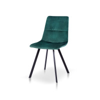 Стул Авери черный/велюр зеленый Bluvel-78 (А0056391)