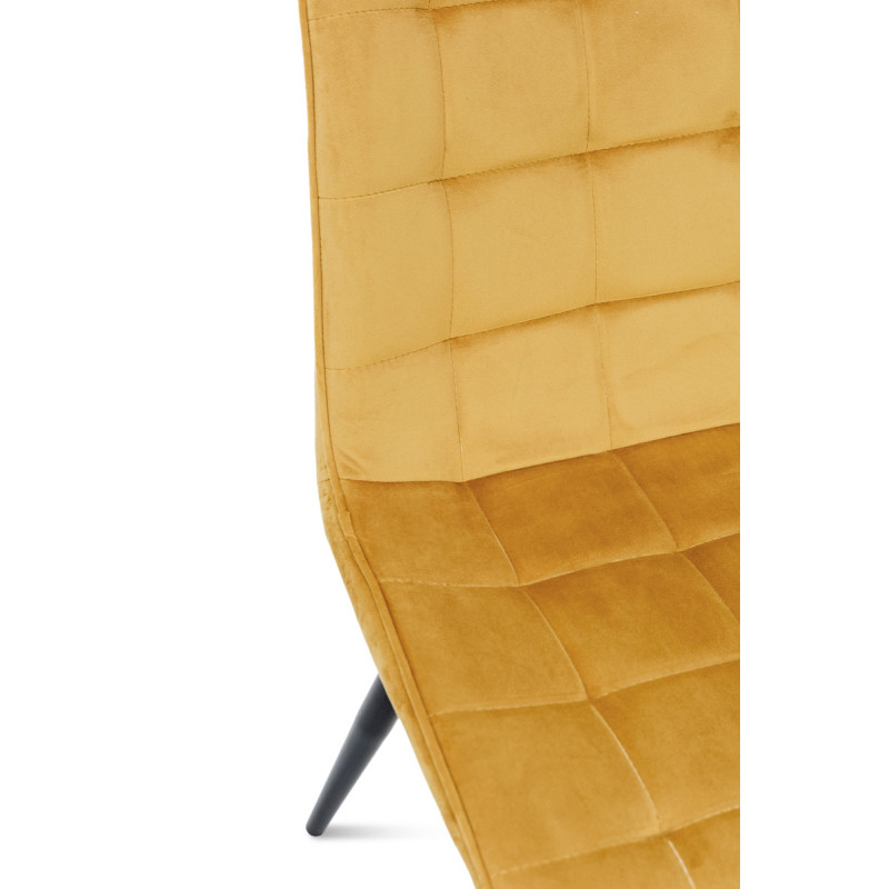 Стул Вилли черный /велюр карри (А0057183)