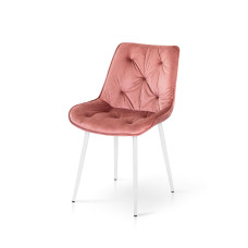 Стул Прадо белый/велюр пудровый (А0055615)