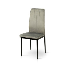 Стул Речь, черный/велюр серый (А0056269)