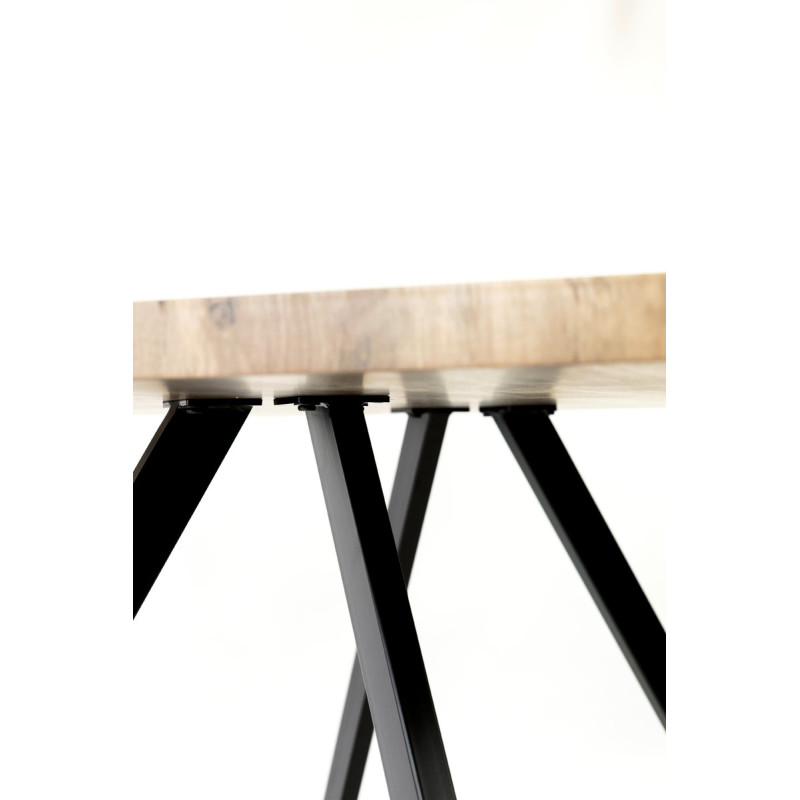 Стіл Метрополь, (120*80), чорний/штучний шпон MDF (А0056310)