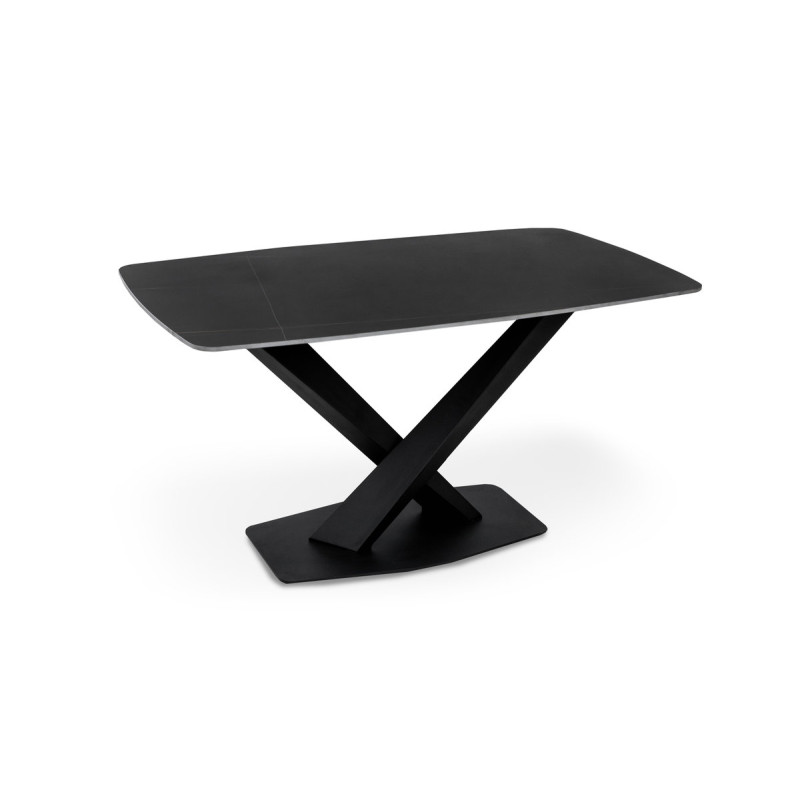 Стіл БІНГО 140*80,  кераміка чорний мармур (А0055671)