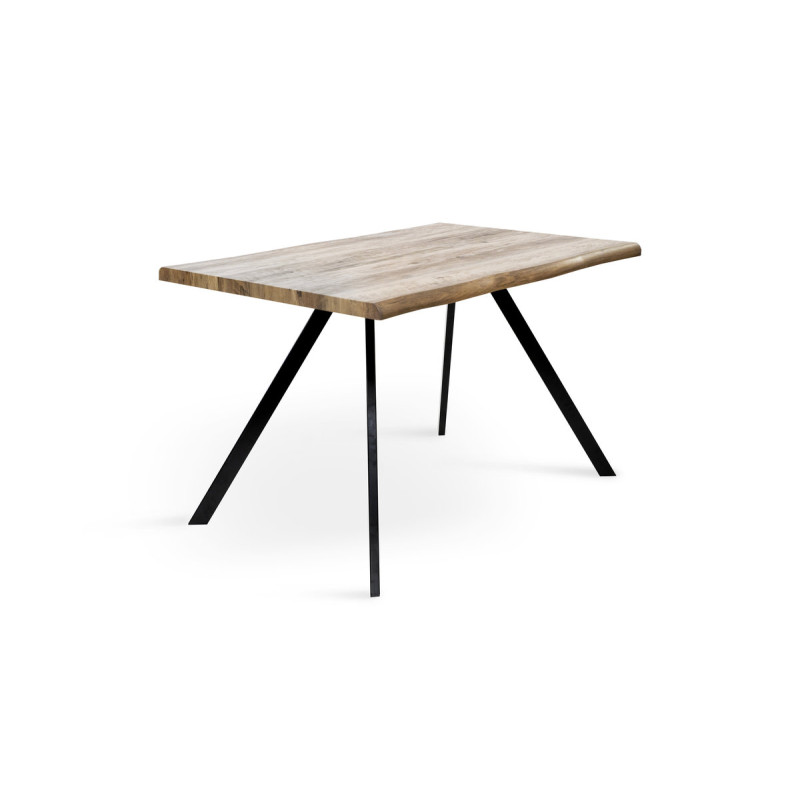 Стіл Метрополь, (120*80), чорний/штучний шпон MDF (А0056310)