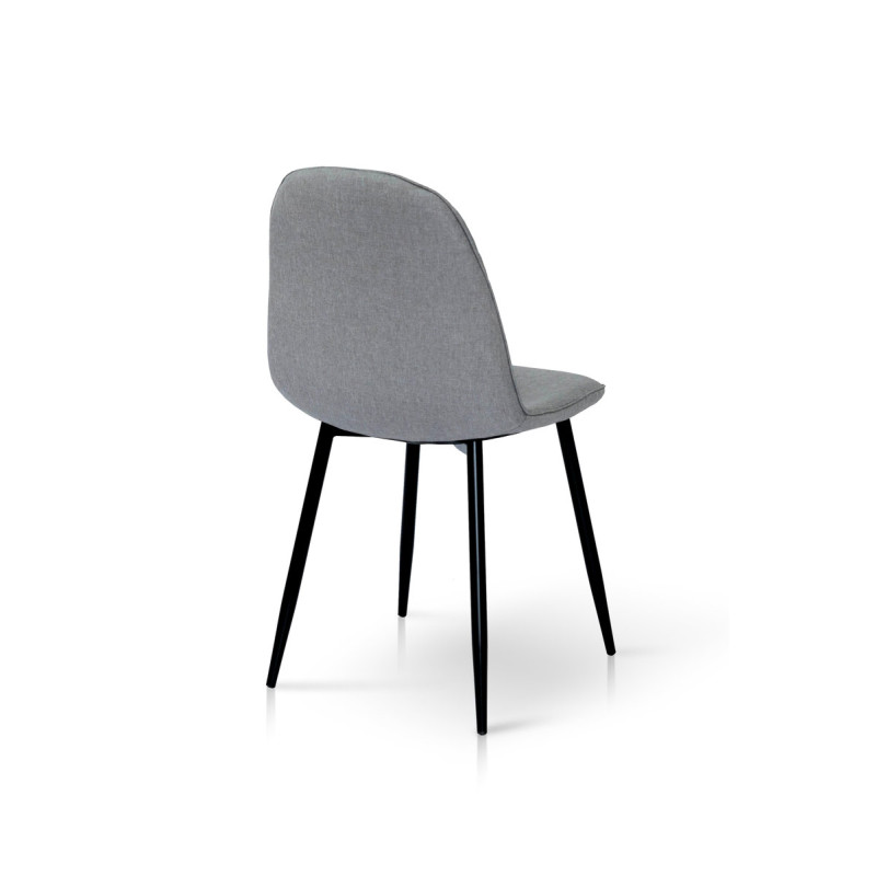 Стул Марс, черный/ткань серая (А0053274)