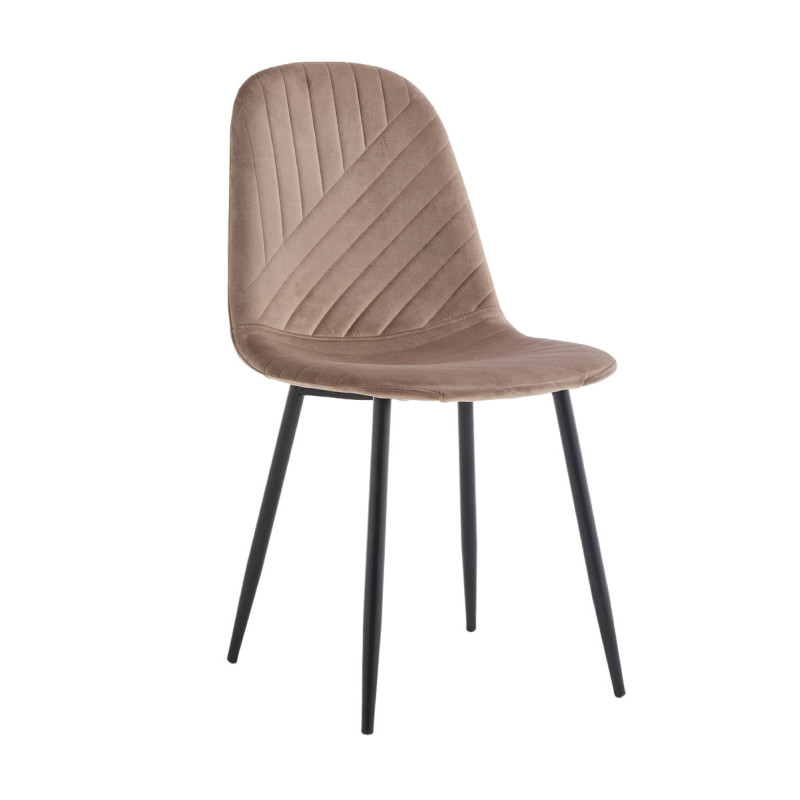 Стілець Яріс чорний/велюр бежевий, Bluvel-40 (А0060210)