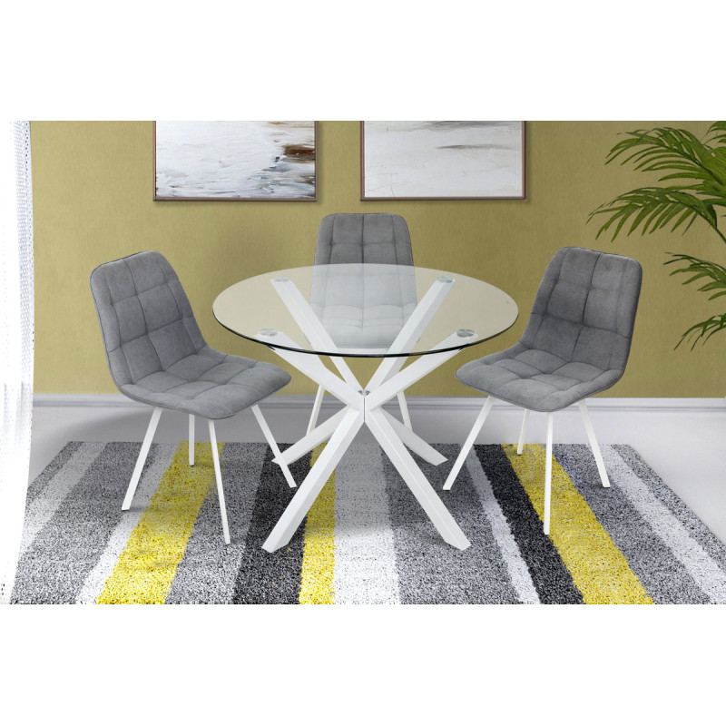 Стіл Джин XS-1298, (D=100), білий (А0055132)