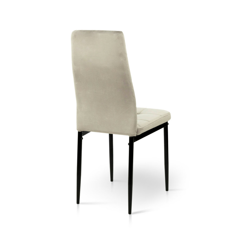 Стул Айс, черный/велюр мокрый песок (А0057458)