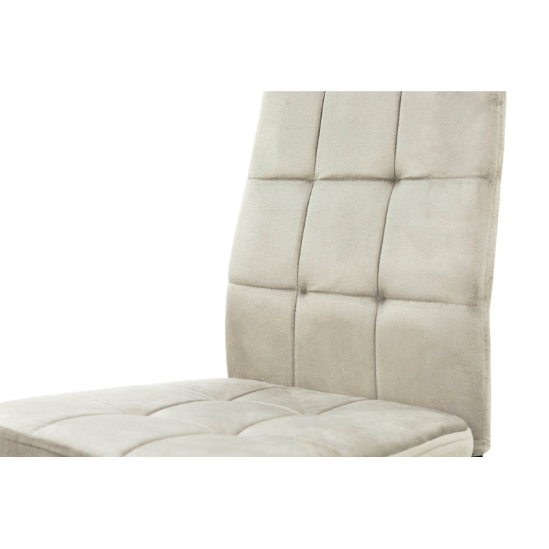 Стул Айс, черный/велюр мокрый песок (А0057458)