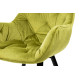 Крісло Парадіз HC-R18, чорний/велюр оливковий (А0055039)