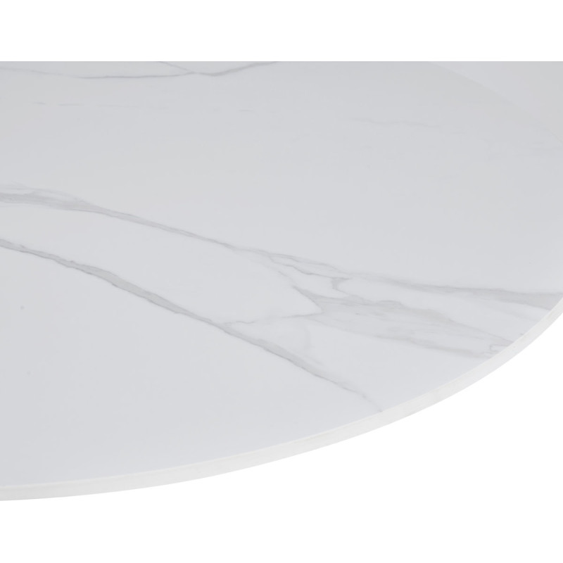 Стол Опал (D=90), белый/керамика белый (А0057280)