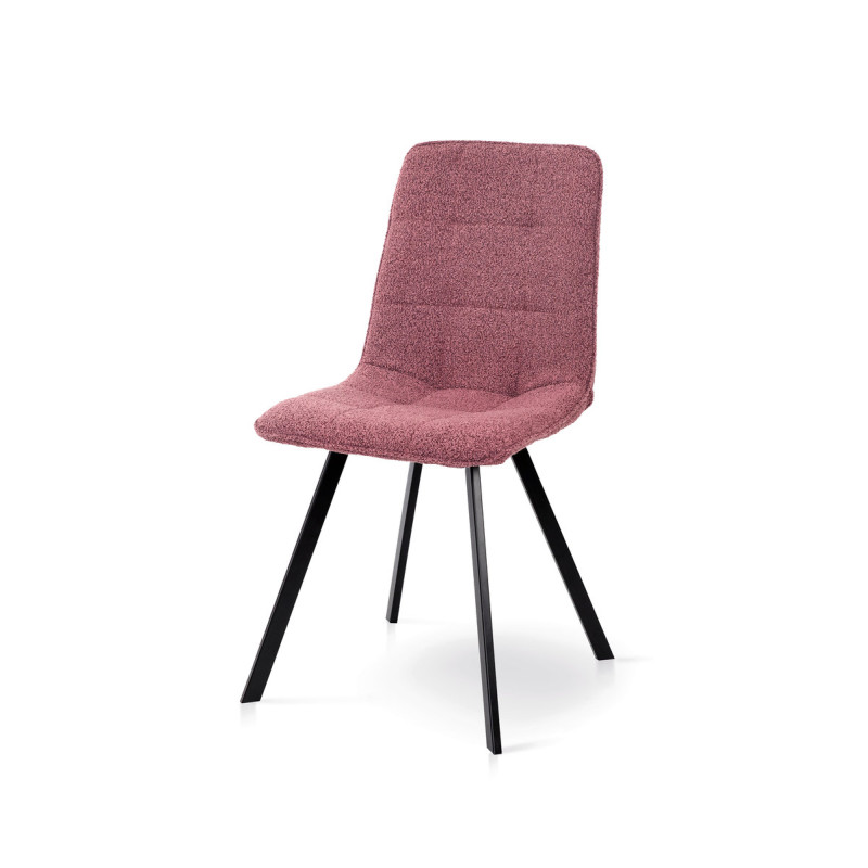 Стул ФРЕШ (квадрат) черный/букле кирпичная (А0057506)