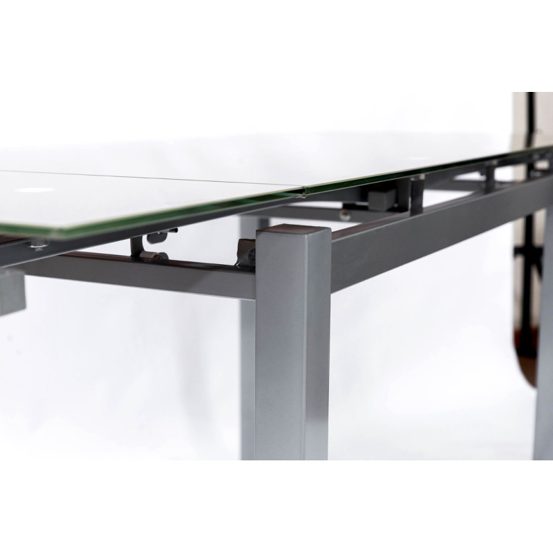 Стіл Венді XS-1025, 80/130*65, кавовий (скло) (А0052127)