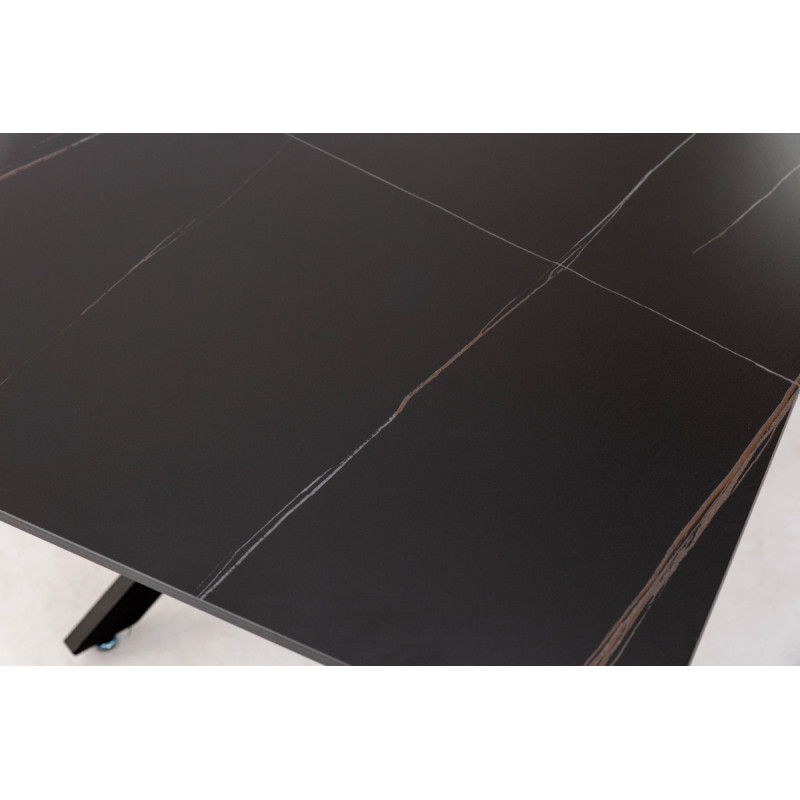 Стіл Грінвіч XS-1346, (160*90), чорний/мармур (А0054746)