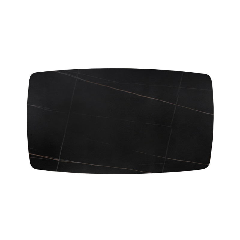 Стіл БІНГО 140*80,  кераміка чорний мармур (А0055671)