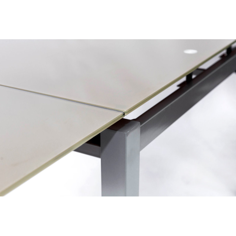 Стіл Венді XS-1025, 80/130*65, кавовий (скло) (А0052127)