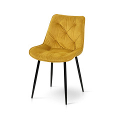 Стул Прадо черный, велюр карри (А0055831)