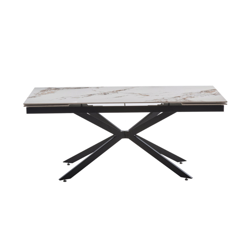 Стіл Магнум 180(+40+40)*90, чорний/нефріт білий (А0058769)