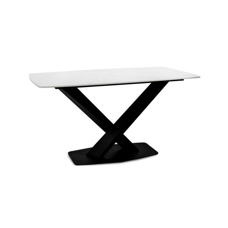 Стіл БІНГО 140*80,  кераміка білий мрамор (А0057204)