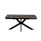 Стіл Квант 160 (+60)*90, чорний/керам Армані грей (А0057282)