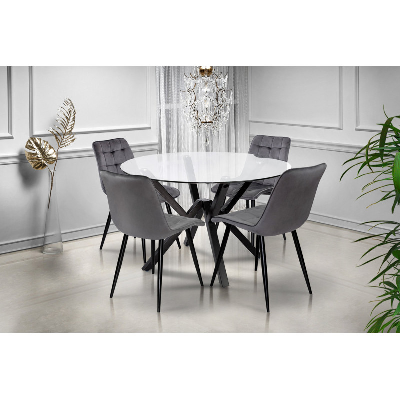 Стіл Джой XS-T6035, (D=120), чорний (А0054747)