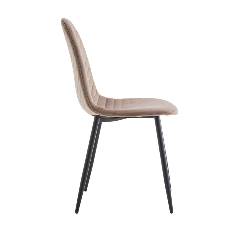 Стілець Яріс чорний/велюр бежевий, Bluvel-40 (А0060210)