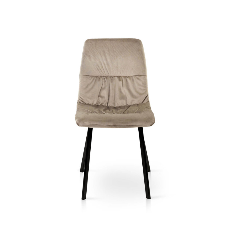 Стілець Авері чорний/велюр мокрий пісок Bluvel-40 (А0056395)