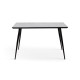 Стіл Торнадо, 120*70, чорний/MDF сірий бетон (А0055443)