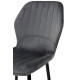 Стул Леон черный/велюр темно-серый (А0057625)