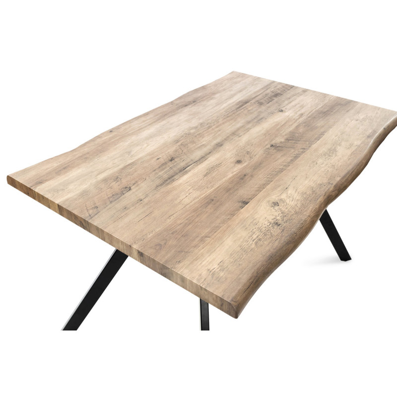 Стіл Метрополь, (120*80), чорний/штучний шпон MDF (А0056310)