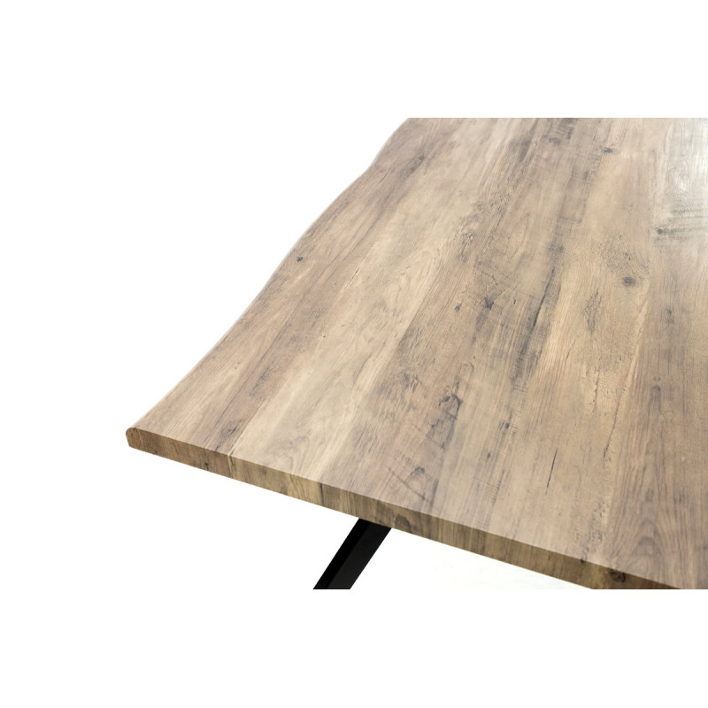 Стіл Метрополь, (120*80), чорний/штучний шпон MDF (А0056310)