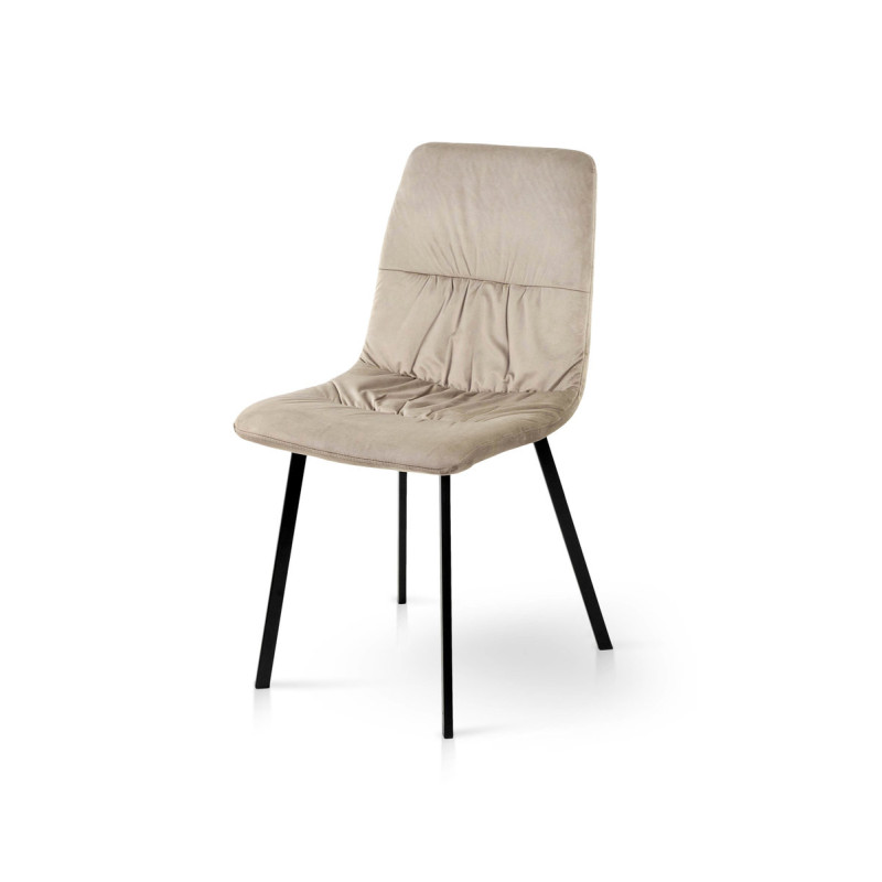 Стілець Авері чорний/велюр мокрий пісок Bluvel-40 (А0056395)