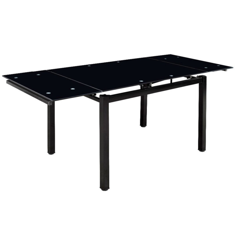 Стіл Венді XS-1025, 80/130*65, чорний (скло) (А0052125)