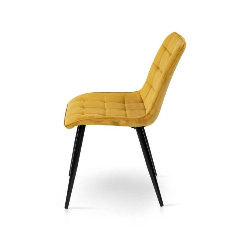 Стул Вилли черный /велюр карри (А0057183)