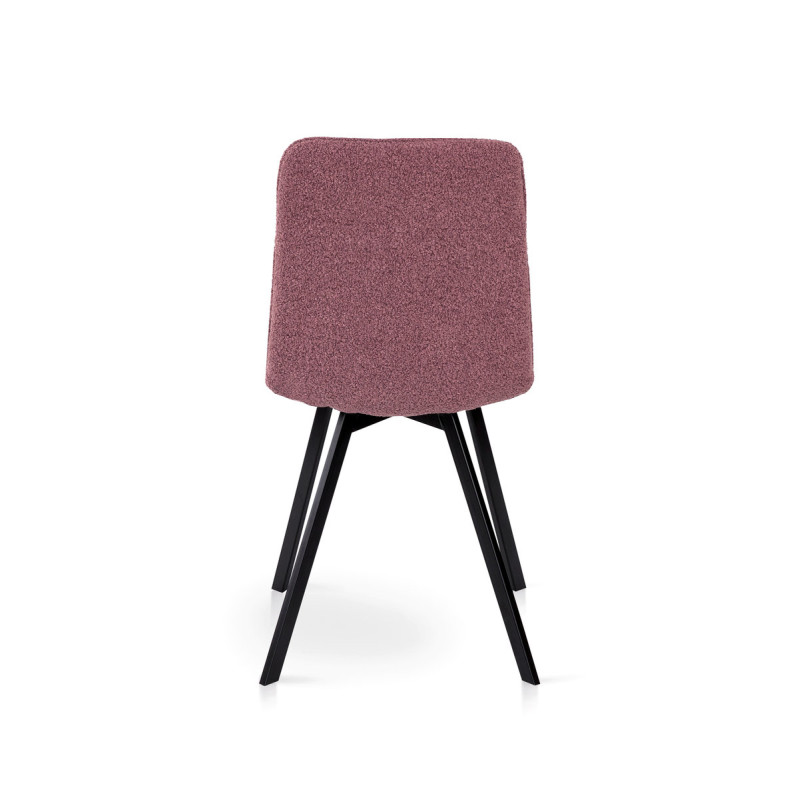 Стул ФРЕШ (квадрат) черный/букле кирпичная (А0057506)