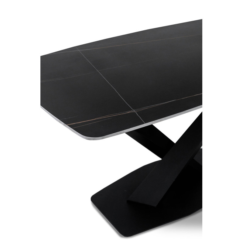 Стіл БІНГО 140*80,  кераміка чорний мармур (А0055671)