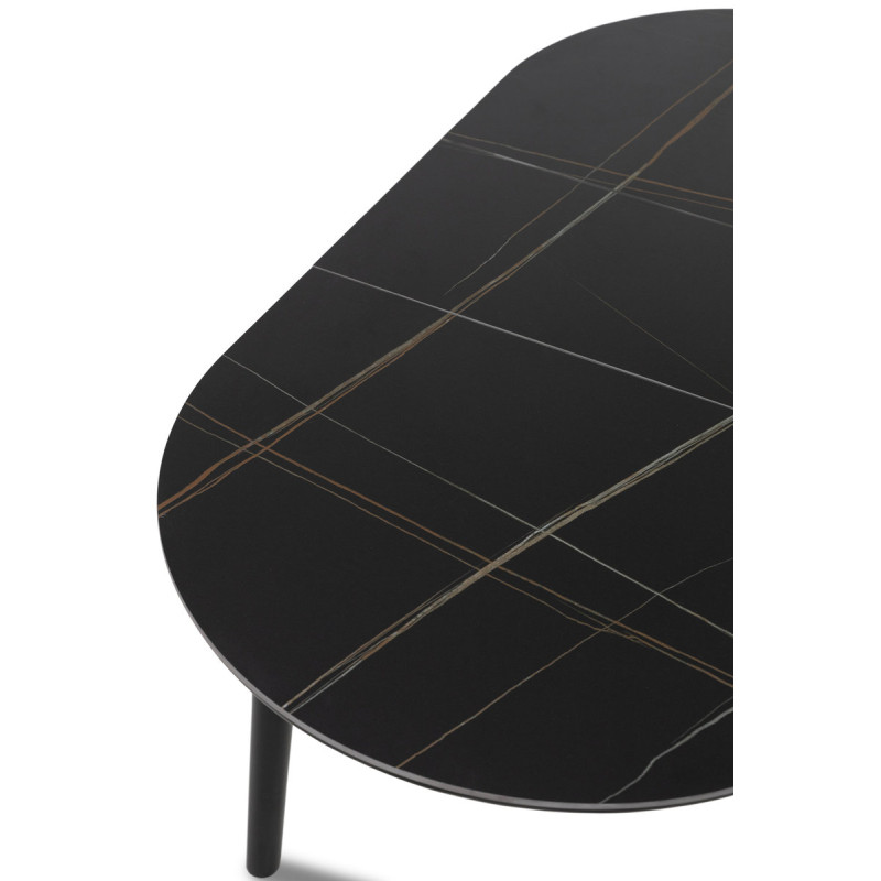 Стіл Тітан XS-1309, 110/140*75, чорний/керам чорна (А0055975)