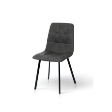 Стілець Чілі (квадрат) чорний/ антрацитRU-08 (А0052359)