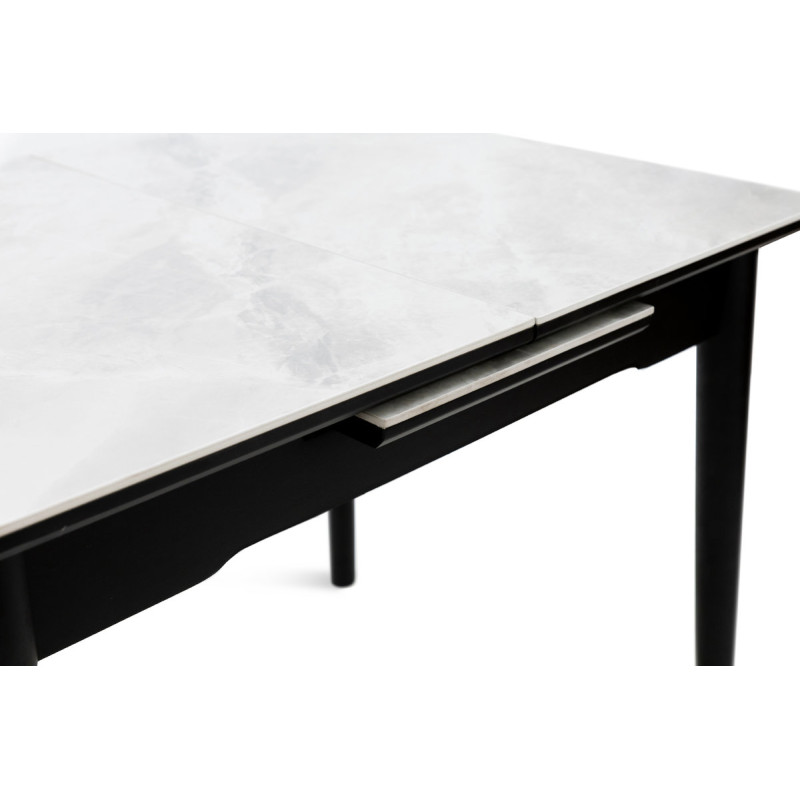 Стіл Нептун розкл, 95/125*70 чорний/керам бетон (А0056319)