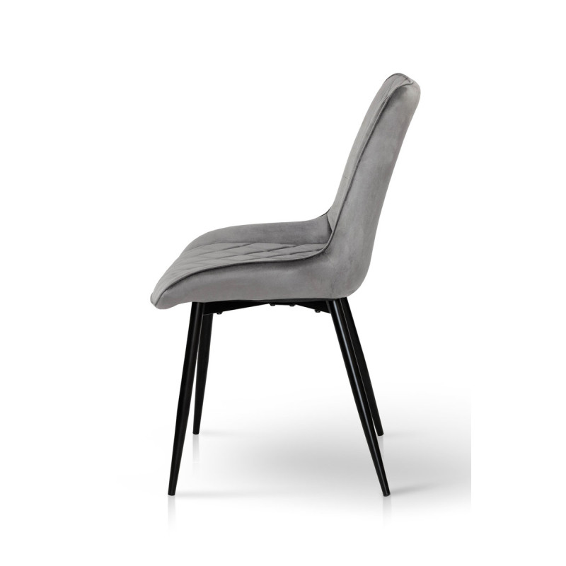 Стілець КОРФУ, велюр сірий (А0054925)
