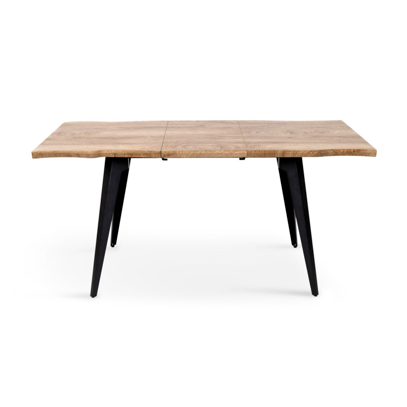 Стіл Лагуна, 120(+40)*80, чорний/штучний шпон MDF (А0055441)