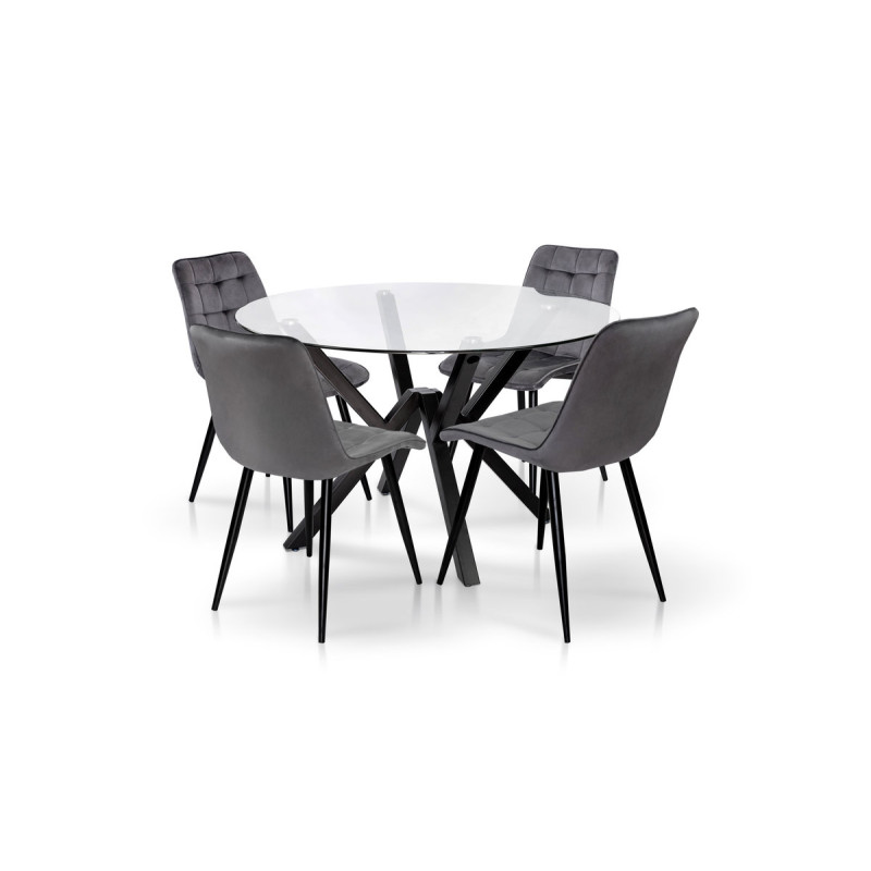 Стіл Джой XS-T6035, (D=120), чорний (А0054747)